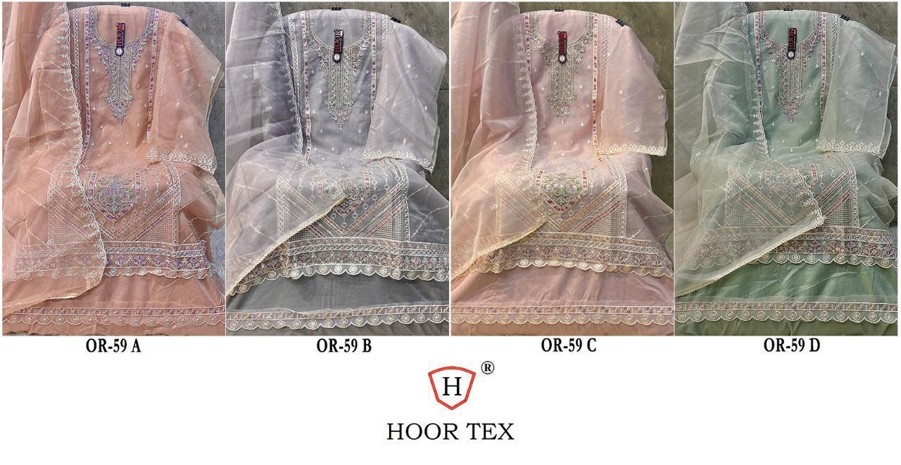 HOOR TEX OR-59 A To D Heavy Organza wholesale suit 