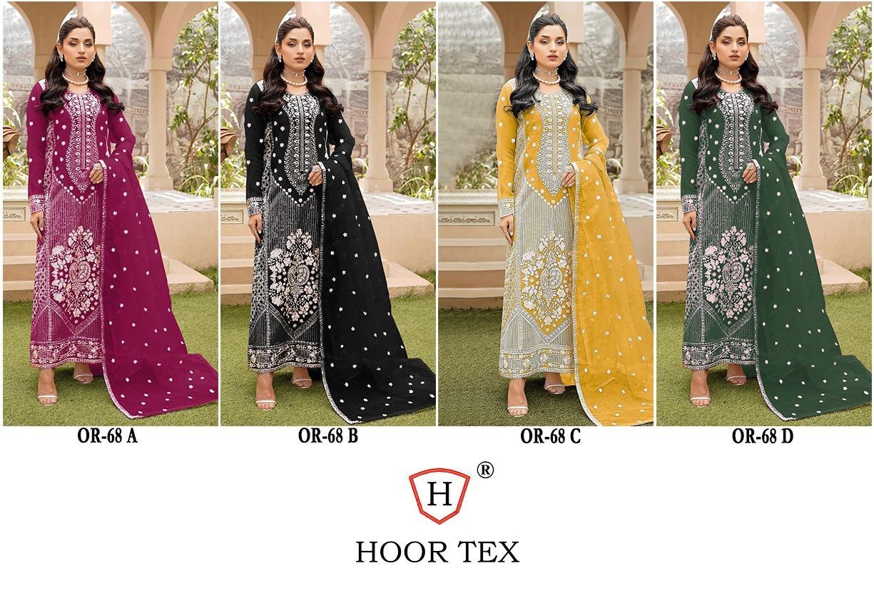 hoor tex OR-68 A To D Heavy Organza wholesale suit 