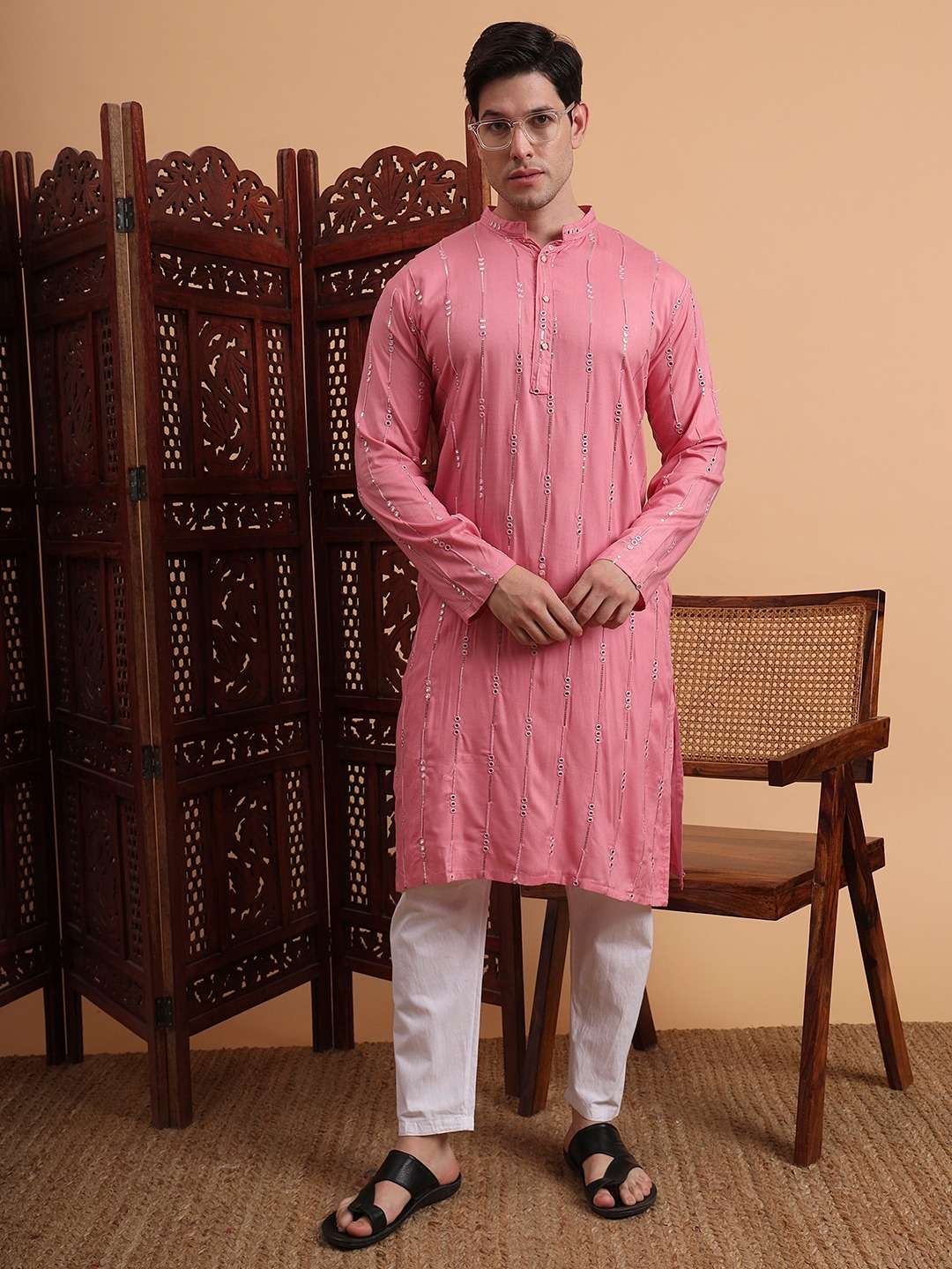 killer vol 6 rayon shop trendy fully stitch chikankari work kurta for mens
