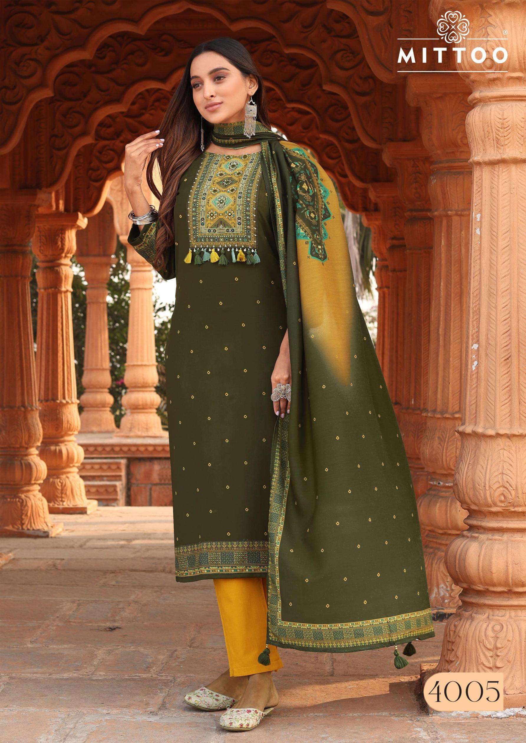 mittoo COLOR DROP series 4001-4006 Heavy Rayon wholesale suit 