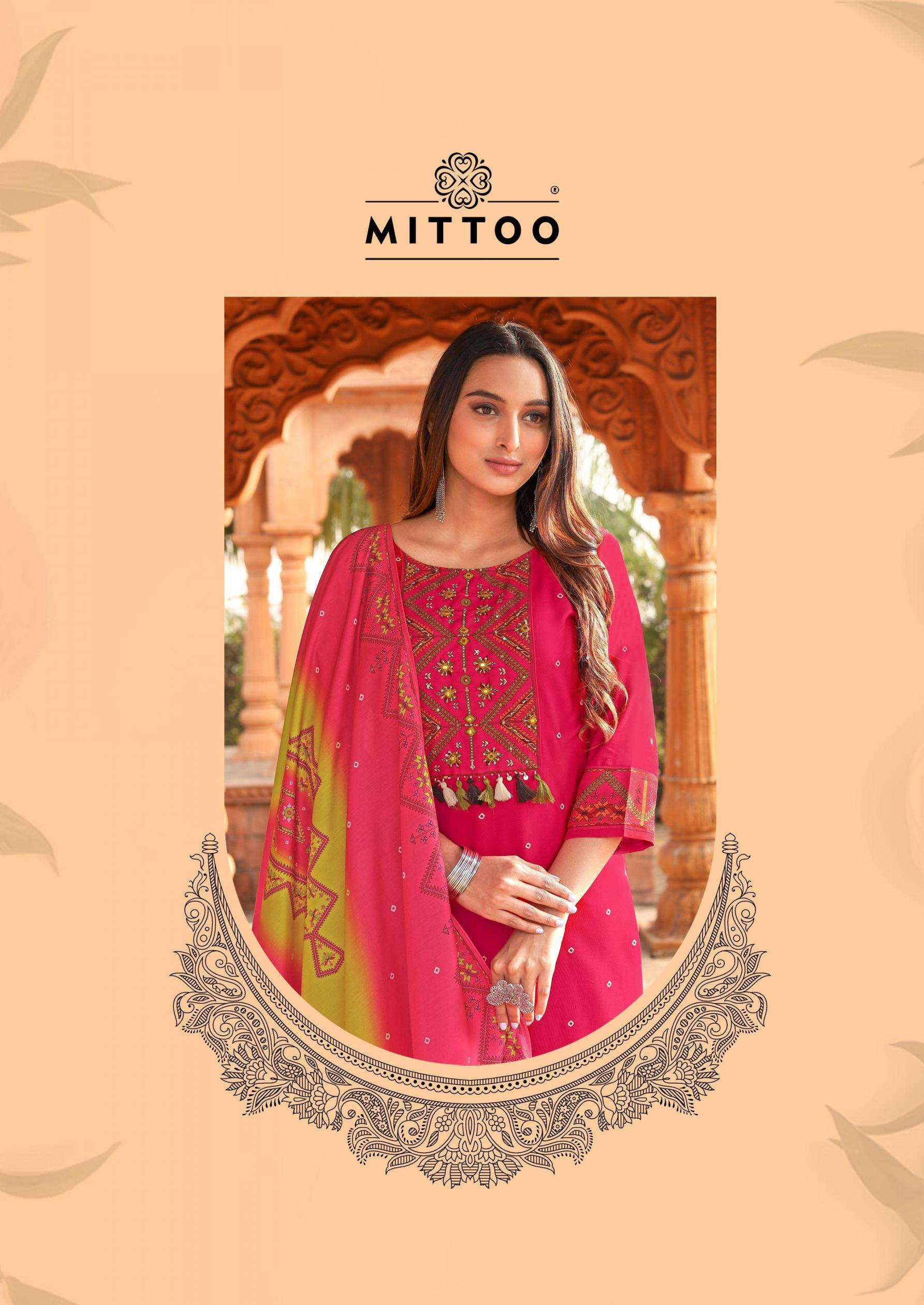 mittoo COLOR DROP series 4001-4006 Heavy Rayon wholesale suit 