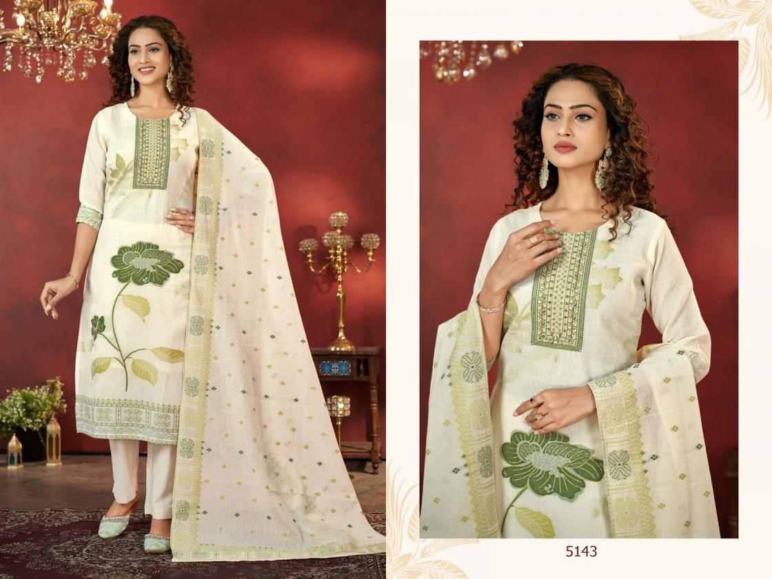 colorx 5141-5146 cotton jacquard fully stitch pretty look combo suit for womens