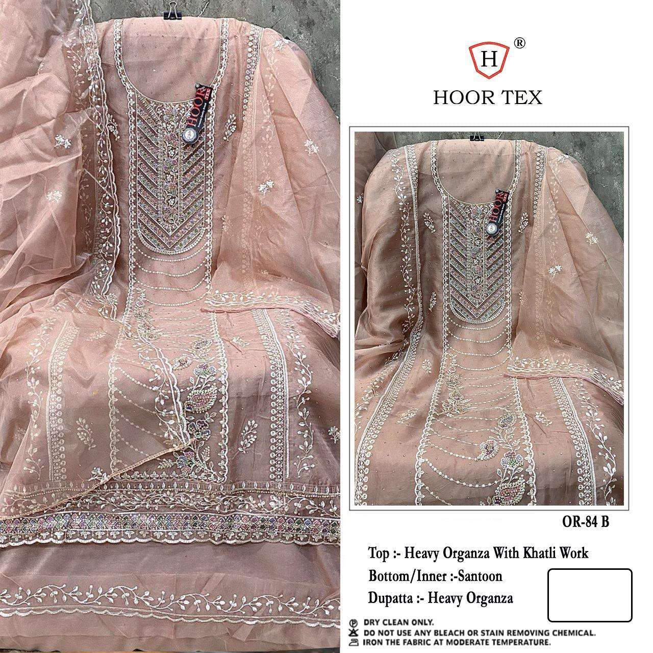 HOOR TEX  OR-84 A To D Heavy Organza wholesale suit 