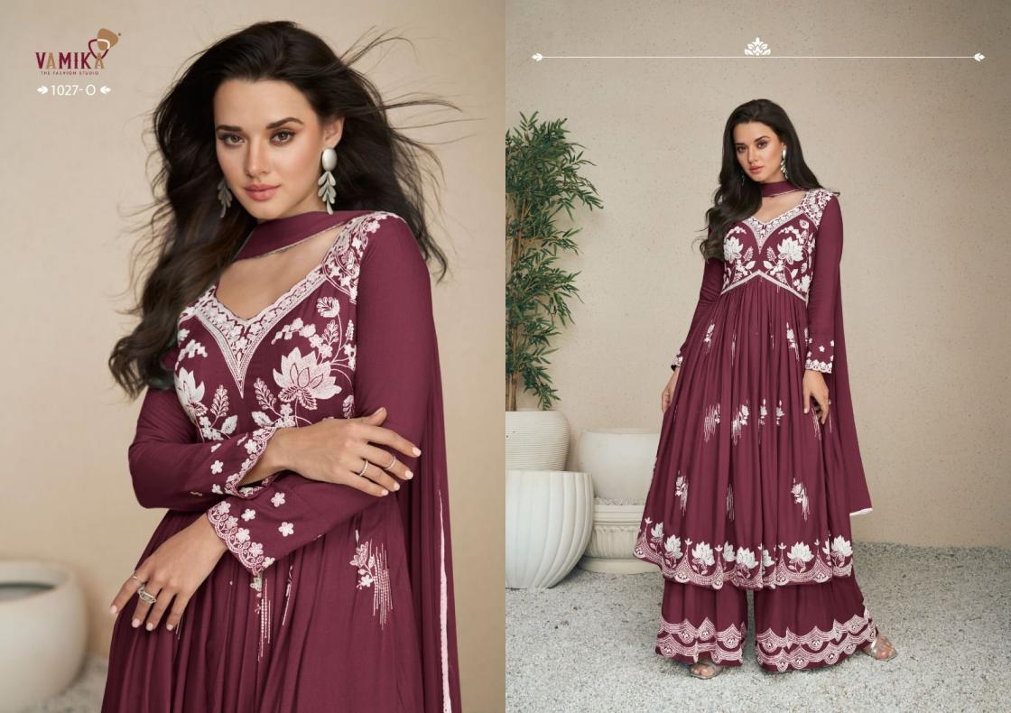 vamika lakhnavi vol 5 super color SERIES 1027 rayon wholesale suit 