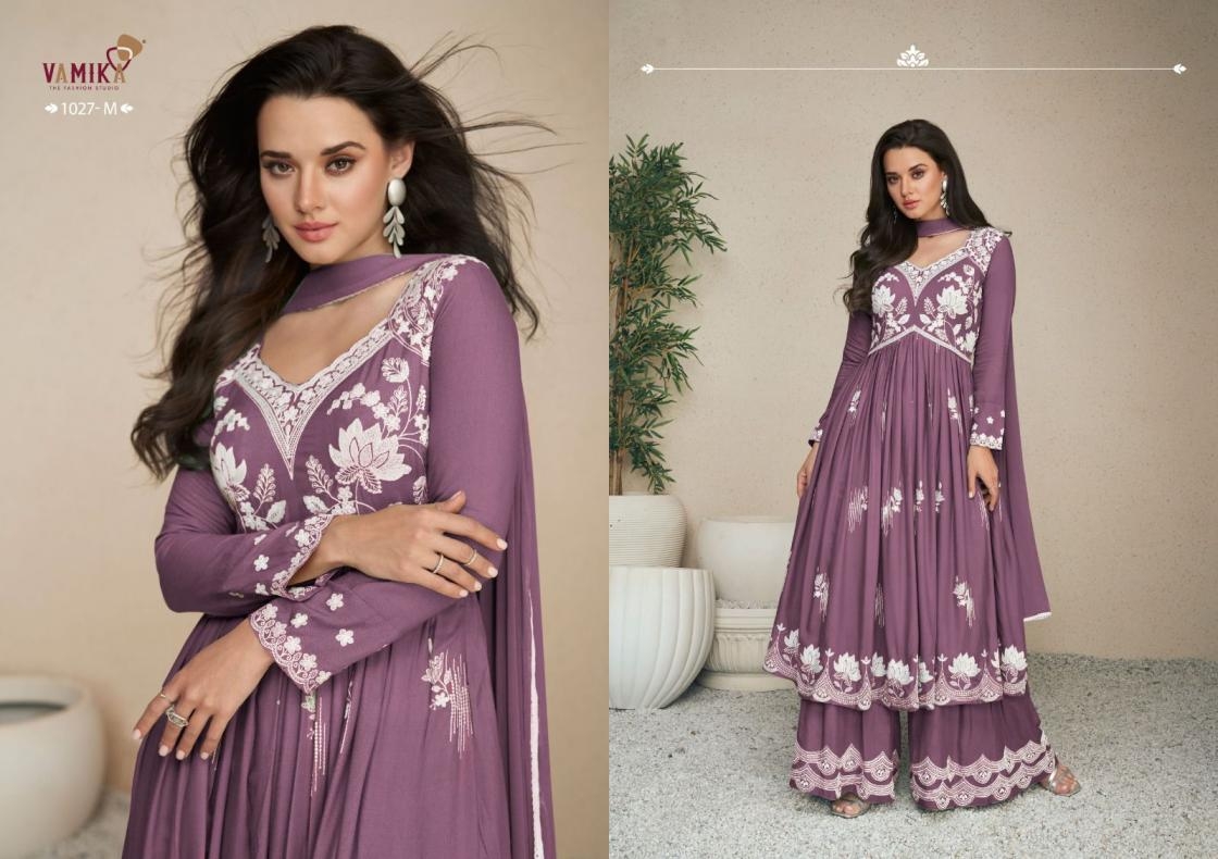 vamika lakhnavi vol 5 super color SERIES 1027 rayon wholesale suit 