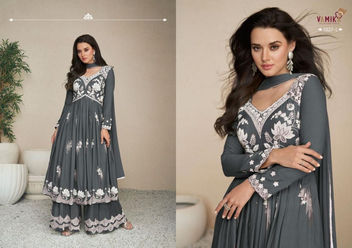 vamika lakhnavi vol 5 super color SERIES 1027 rayon wholesale suit 