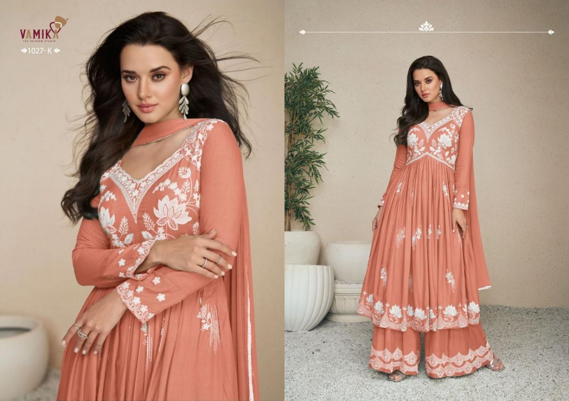 vamika lakhnavi vol 5 super color SERIES 1027 rayon wholesale suit 