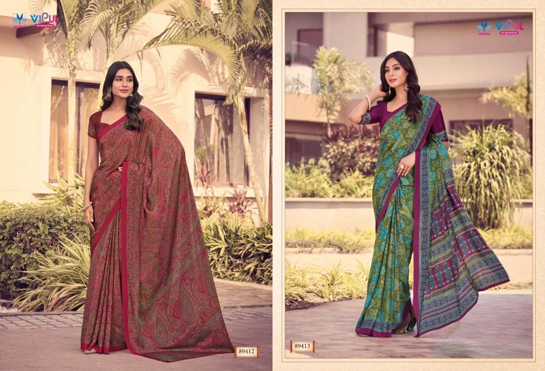 vipul heritage silk vol 12 series 89406-89423 FANCY wholesale saree